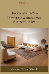 Bild mit einem Teppich in einem modernen Wohnzimmer